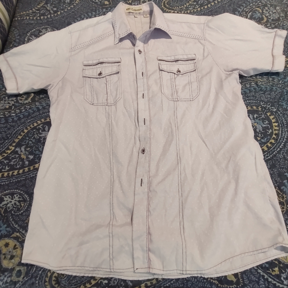 Casual Male Light Lavender Shirt